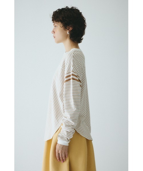 HeRIN.CYE(ヘリンドットサイ)の「Design border tops デザインボーダートップス(Tシャツ/カットソー・レディース・ブルー/レッド/ベージュ・FREE)」の12枚目の写真