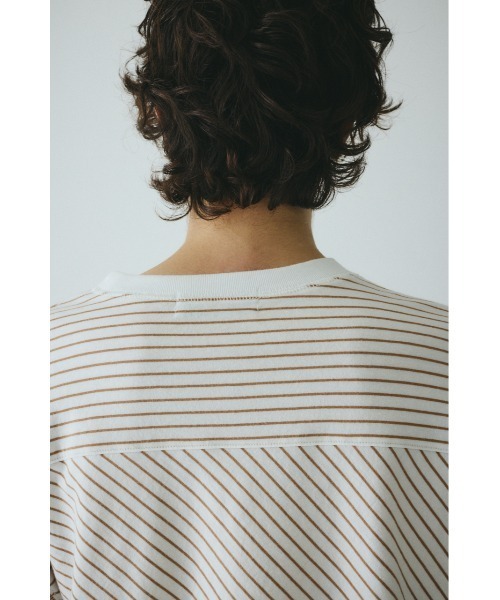 HeRIN.CYE(ヘリンドットサイ)の「Design border tops デザインボーダートップス(Tシャツ/カットソー・レディース・ブルー/レッド/ベージュ・FREE)」の14枚目の写真