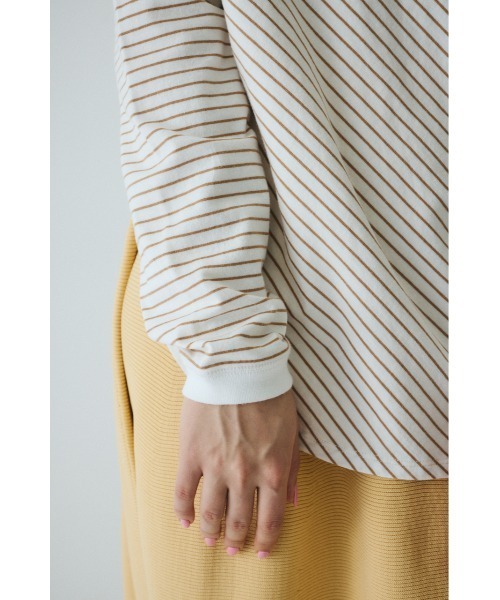 HeRIN.CYE(ヘリンドットサイ)の「Design border tops デザインボーダートップス(Tシャツ/カットソー・レディース・ブルー/レッド/ベージュ・FREE)」の18枚目の写真