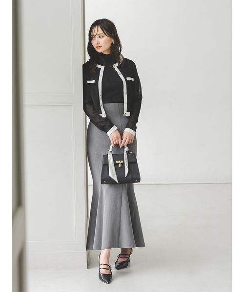 Sustainableメタルボタンシアーカーディガン(カーディガン/ボレロ Sustainableメタルボタンシアーカーディガン(カーディガン/ボレロ