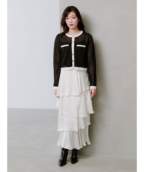 Sustainableメタルボタンシアーカーディガン（カーディガン/ボレロ