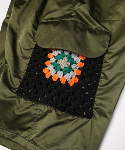 DISCOVERED(ディスカバード)の「KAJIF NYLON CROCHET POCKET CARGO SHORTS(カーゴパンツ・メンズ・ブラック/カーキ・1/3)」の11枚目の写真