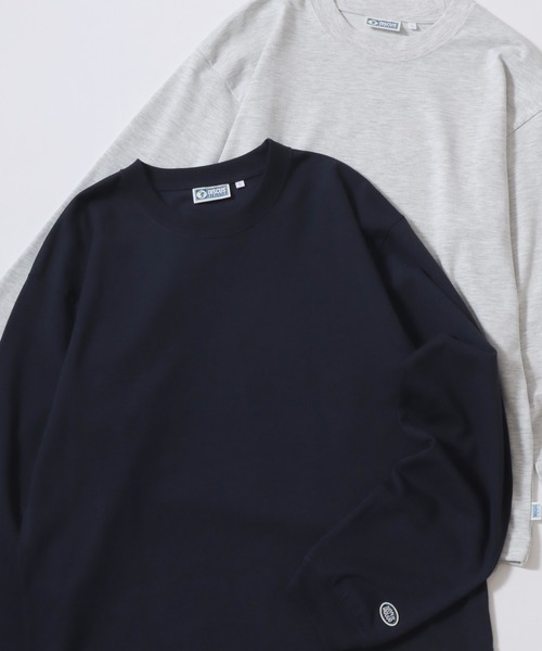 DISCUS（ディスカス）の「2026SS DISCUS/ディスカス USAコットン ワンポイントワッペン刺繍 ヘビーウエイト無地ロンT 長袖 ロングスリーブTシャツ レディース メンズ（Tシャツ/カットソー・メンズ・ネイビー/ブラック/ホワイト/グレー/アッシュグレー・L/XL/M）」の5枚目の写真