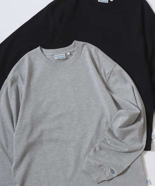 DISCUS（ディスカス）の「2026SS DISCUS/ディスカス USAコットン ワンポイントワッペン刺繍 ヘビーウエイト無地ロンT 長袖 ロングスリーブTシャツ レディース メンズ（Tシャツ/カットソー・メンズ・ネイビー/ブラック/ホワイト/グレー/アッシュグレー・L/XL/M）」の4枚目の写真