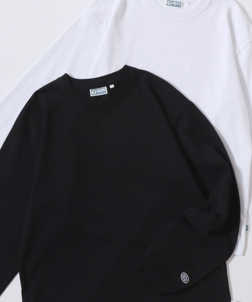 DISCUS（ディスカス）の「2026SS DISCUS/ディスカス USAコットン ワンポイントワッペン刺繍 ヘビーウエイト無地ロンT 長袖 ロングスリーブTシャツ レディース メンズ（Tシャツ/カットソー・メンズ・ネイビー/ブラック/ホワイト/グレー/アッシュグレー・L/XL/M）」の3枚目の写真