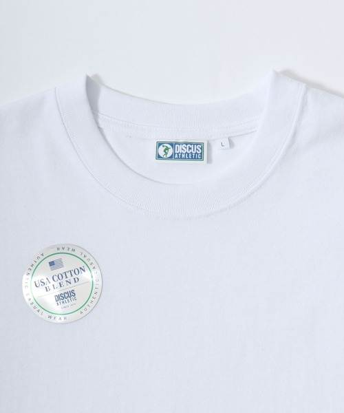 DISCUS（ディスカス）の「2026SS DISCUS/ディスカス USAコットン ワンポイントワッペン刺繍 ヘビーウエイト無地ロンT 長袖 ロングスリーブTシャツ レディース メンズ（Tシャツ/カットソー・メンズ・ネイビー/ブラック/ホワイト/グレー/アッシュグレー・L/XL/M）」の12枚目の写真