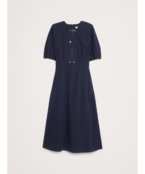 Banana Republic(バナナリパブリック)の「ストレッチコットン ツイル ユーティリティ ミディドレス(ワンピース・レディース・アイボリー/ネイビー・S/M/L/XS)」の7枚目の写真