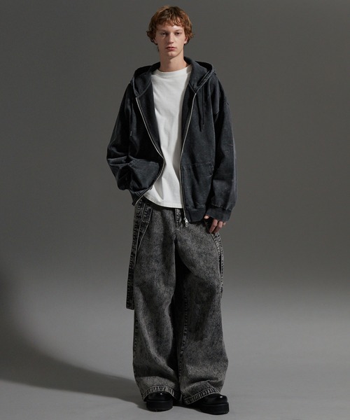 VARIVAS フルジップパーカー グレー・ブラック 上下セット VARIVAS