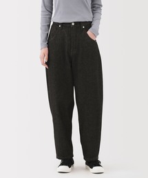 無印良品 | 婦人 木の実から作ったカポック混 デニムバレルパンツ 黒(デニムパンツ)
