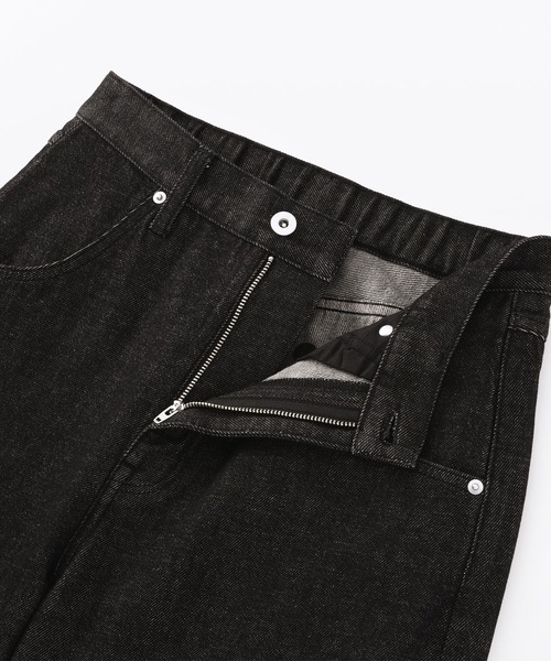 無印良品（ムジルシリョウヒン）の「婦人　木の実から作ったカポック混　デニムバレルパンツ　黒（デニムパンツ・レディース・ブラック・S/M/XL）」の7枚目の写真