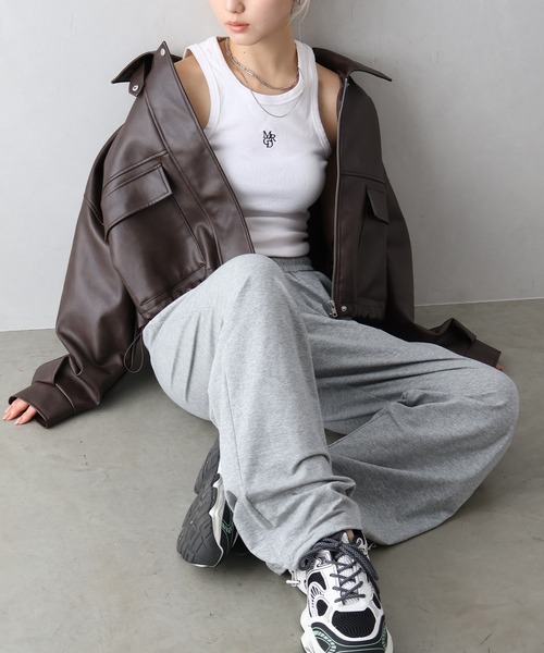 SpRay（スプレイ）の「裾スピンドルパンツ（その他パンツ・レディース・グレー/オートミール・MEDIUM）」の16枚目の写真