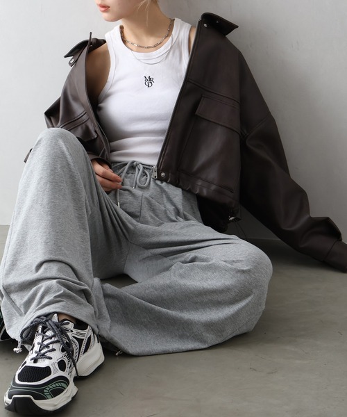 SpRay（スプレイ）の「裾スピンドルパンツ（その他パンツ・レディース・グレー/オートミール・MEDIUM）」の18枚目の写真