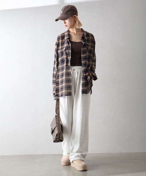 SpRay（スプレイ）の「裾スピンドルパンツ（その他パンツ・レディース・グレー/オートミール・MEDIUM）」の19枚目の写真