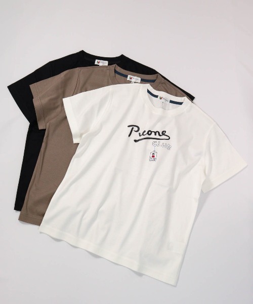 Picone CLUB(ピッコーネクラブ)の「コットン100%UV冷感プリントTシャツ(Tシャツ/カットソー・レディース・ホワイト/ブラウン/ブラック・S/L/M)」の19枚目の写真