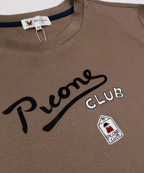 Picone CLUB(ピッコーネクラブ)の「コットン100%UV冷感プリントTシャツ(Tシャツ/カットソー・レディース・ホワイト/ブラウン/ブラック・S/L/M)」の15枚目の写真