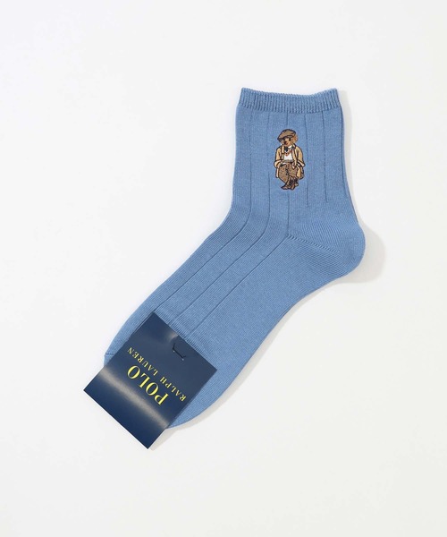POLO RALPH LAUREN(ポロ ラルフ ローレン)の「POLO RALPH LAUREN オーガニックコットン混 チャールズベア ショートソックス 02012497(ソックス/靴下・メンズ・グレー/コバルトブルー/ネイビー・25-27CM/27-29cm)」の7枚目の写真