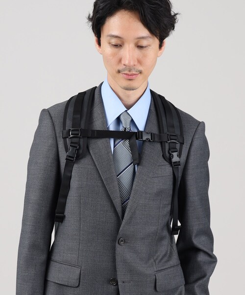 TAKEO KIKUCHI(タケオキクチ)の「【3WAY/PC対応】コーデュラ(R)コーティング バッグ(バックパック/リュック・メンズ・ブルー系その他/ブラック・00)」の4枚目の写真
