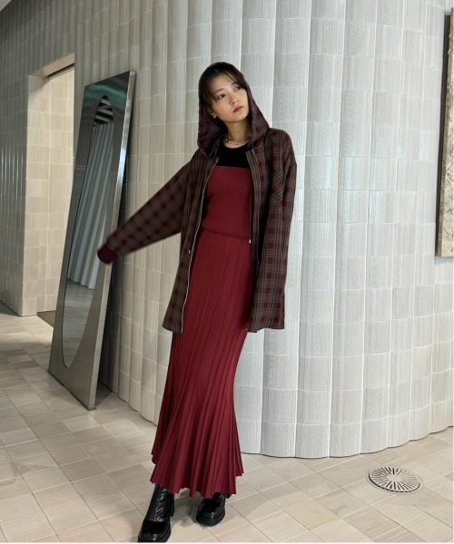 Ameri（アメリ）の「PLEATS CORSET KNIT SKIRT（スカート）」 - WEAR