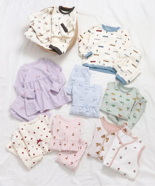 apres les cours（アプレレクール）の「GIRLSバラエティワッフルパジャマ（ルームウェア/パジャマ・キッズ・ラベンダー/ピンク/サックスブルー/アイボリー・80/110/120/130/90/100）」の21枚目の写真