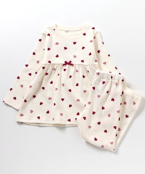 apres les cours（アプレレクール）の「GIRLSバラエティワッフルパジャマ（ルームウェア/パジャマ・キッズ・ラベンダー/ピンク/サックスブルー/アイボリー・80/110/120/130/90/100）」の22枚目の写真