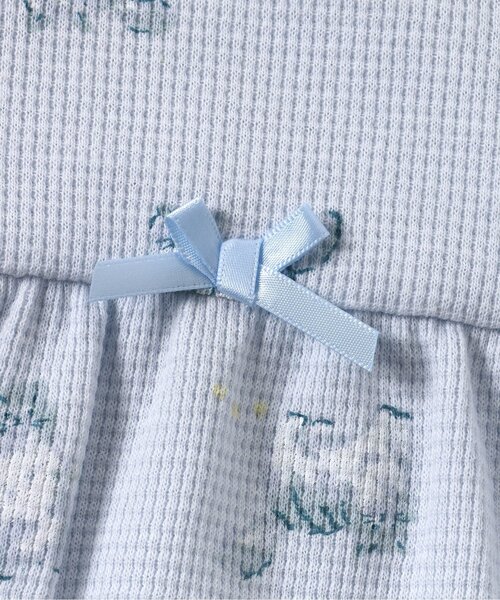 apres les cours（アプレレクール）の「GIRLSバラエティワッフルパジャマ（ルームウェア/パジャマ・キッズ・ラベンダー/ピンク/サックスブルー/アイボリー・80/110/120/130/90/100）」の6枚目の写真