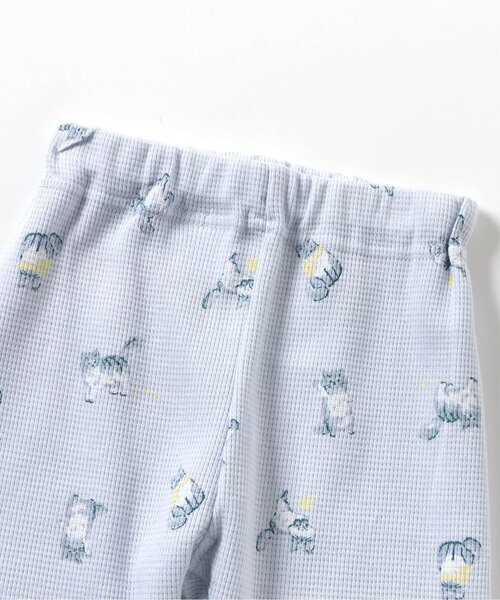 apres les cours（アプレレクール）の「GIRLSバラエティワッフルパジャマ（ルームウェア/パジャマ・キッズ・ラベンダー/ピンク/サックスブルー/アイボリー・80/110/120/130/90/100）」の8枚目の写真