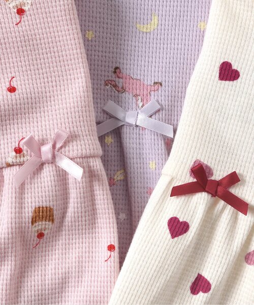 apres les cours（アプレレクール）の「GIRLSバラエティワッフルパジャマ（ルームウェア/パジャマ・キッズ・ラベンダー/ピンク/サックスブルー/アイボリー・80/110/120/130/90/100）」の12枚目の写真