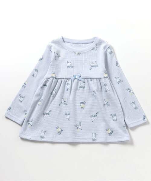 apres les cours（アプレレクール）の「GIRLSバラエティワッフルパジャマ（ルームウェア/パジャマ・キッズ・ラベンダー/ピンク/サックスブルー/アイボリー・80/110/120/130/90/100）」の18枚目の写真