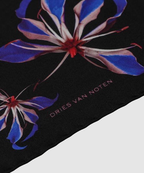 ドリスヴァンノッテン シルク大判スカーフ 中古 BS99 DRIES VAN NOTEN