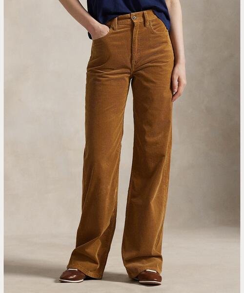 コットン コーデュロイ ワイドレッグ パンツ（その他パンツ）｜POLO