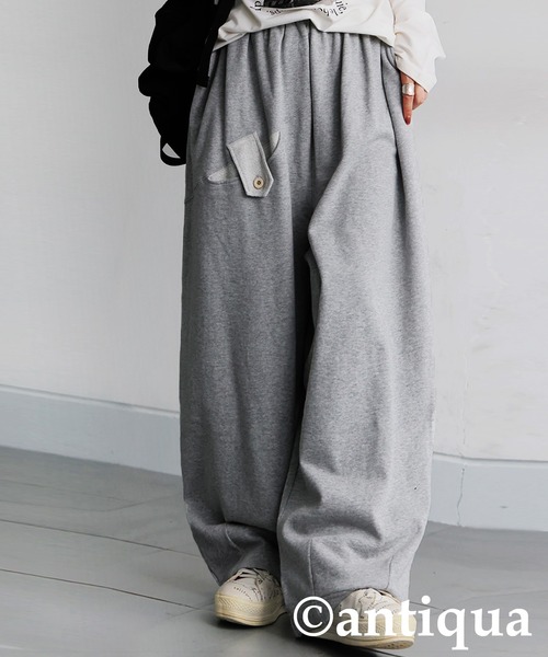 antiqua(アンティカ)の「アクセントポケット付き カーブパンツ(その他パンツ・レディース・杢グレー/ブラック・ONESIZE)」の18枚目の写真