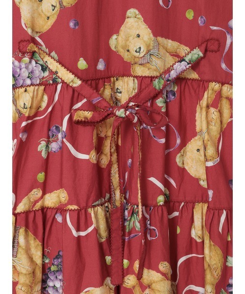 セール】くま葡萄プリントミディワンピース（ワンピース）｜PINK HOUSE