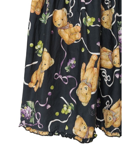 セール】くま葡萄プリントミディワンピース（ワンピース）｜PINK HOUSE