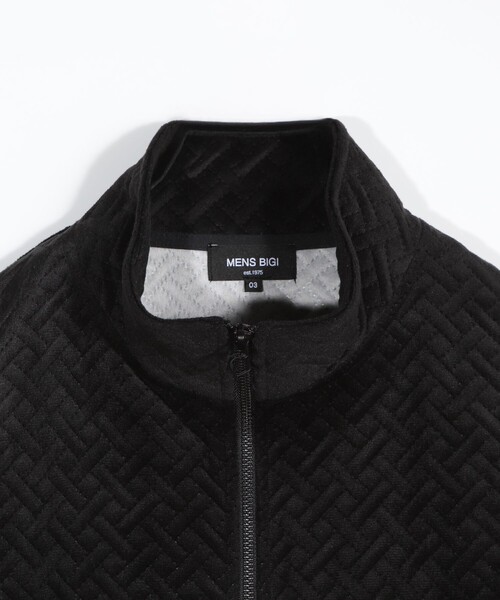 MEN'S BIGI（メンズビギ）の「ベロアキルトステッチブルゾン（ブルゾン・メンズ・ブラック/モカ・04/03/02/01）」の16枚目の写真