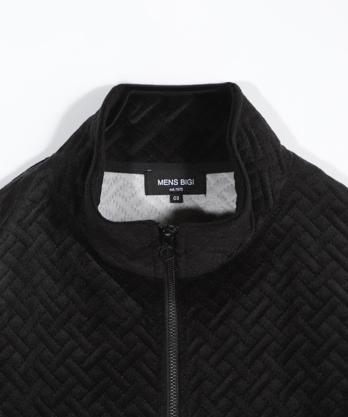 セール】ベロアキルトステッチブルゾン（ブルゾン）｜MEN'S BIGI