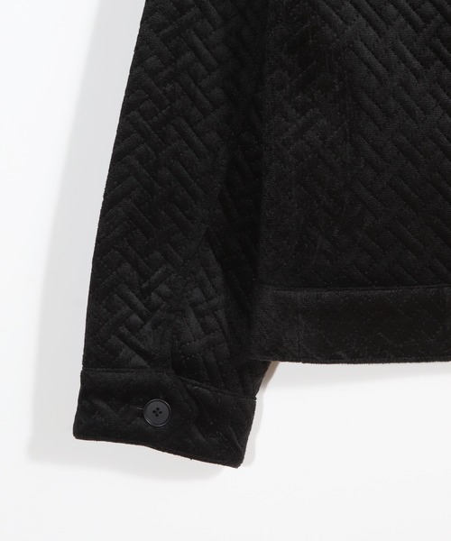 MEN'S BIGI（メンズビギ）の「ベロアキルトステッチブルゾン（ブルゾン・メンズ・ブラック/モカ・04/03/02/01）」の8枚目の写真