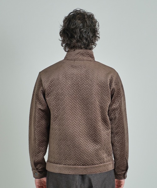 MEN'S BIGI（メンズビギ）の「ベロアキルトステッチブルゾン（ブルゾン・メンズ・ブラック/モカ・04/03/02/01）」の13枚目の写真