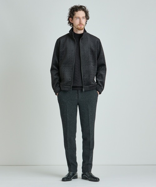 MEN'S BIGI（メンズビギ）の「ベロアキルトステッチブルゾン（ブルゾン