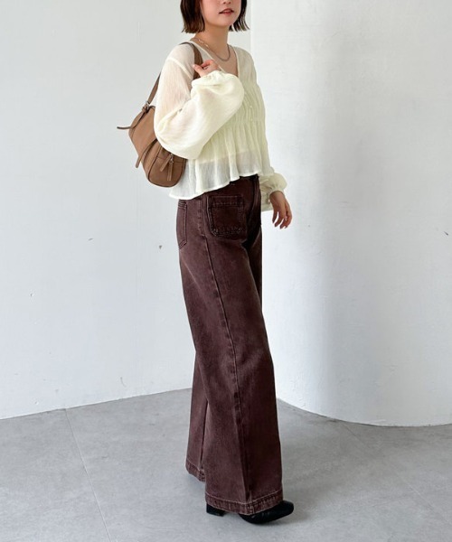 archives(アルシーヴ)の「マルチway楊柳ブラウスアンサンブル(アンサンブル・レディース・ベージュ/ブルー/アイボリー・MEDIUM)」の11枚目の写真