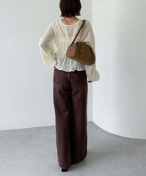 archives(アルシーヴ)の「マルチway楊柳ブラウスアンサンブル(アンサンブル・レディース・ベージュ/ブルー/アイボリー・MEDIUM)」の12枚目の写真