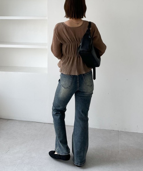 archives(アルシーヴ)の「マルチway楊柳ブラウスアンサンブル(アンサンブル・レディース・ベージュ/ブルー/アイボリー・MEDIUM)」の21枚目の写真