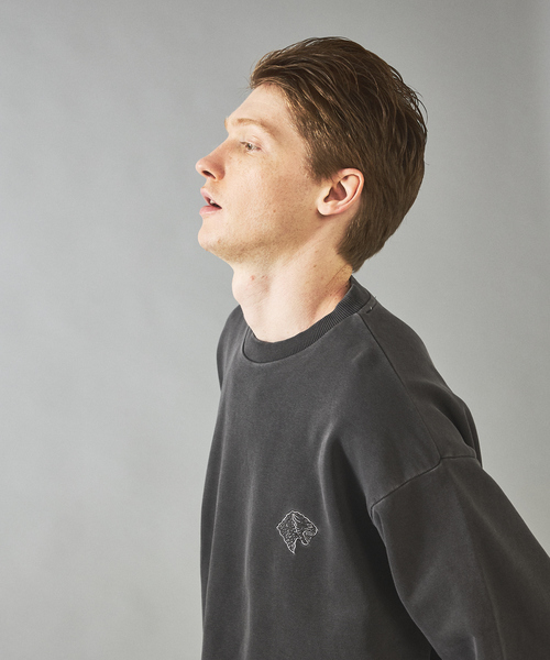POLeR(ポーラー)の「【POLER/ポーラー】EMB PIGMENT DYE CREW/ピグメント加工./ユニセックス(スウェット・メンズ・グレー/ブラック・M/L)」の16枚目の写真