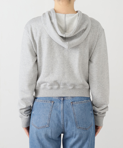 OPEN Yy(オープンワイワイ)の「【Geek Office / ギークオフィス】OPEN YY Knitted LOOP BUTTON EFFECT HOODIE(パーカー・レディース・チャコールグレー・SMALL)」の15枚目の写真