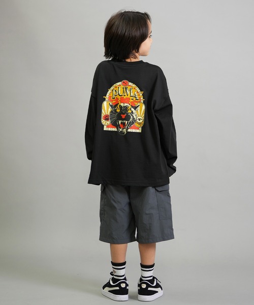 PUMA（プーマ）の「PUMA SKATEBOARDING/プーマ スケートボーディング 長袖 Tシャツ キッズ ロンT バックプリント MX LS TEE 636013（Tシャツ/カットソー・キッズ・ブラック/ホワイト・130cm/140cm/150cm/160cm）」の15枚目の写真
