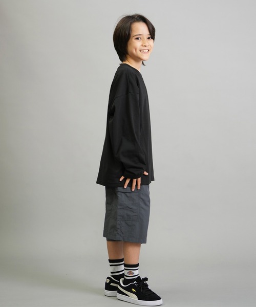 PUMA（プーマ）の「PUMA SKATEBOARDING/プーマ スケートボーディング 長袖 Tシャツ キッズ ロンT バックプリント MX LS TEE 636013（Tシャツ/カットソー・キッズ・ブラック/ホワイト・130cm/140cm/150cm/160cm）」の16枚目の写真