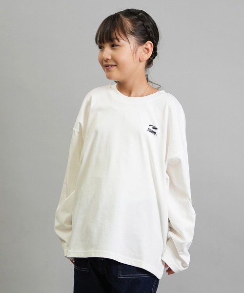 PUMA（プーマ）の「PUMA SKATEBOARDING/プーマ スケートボーディング 長袖 Tシャツ キッズ ロンT バックプリント MX LS TEE 636013（Tシャツ/カットソー・キッズ・ブラック/ホワイト・130cm/140cm/150cm/160cm）」の5枚目の写真