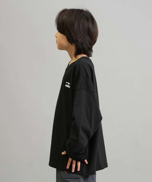 PUMA（プーマ）の「PUMA SKATEBOARDING/プーマ スケートボーディング 長袖 Tシャツ キッズ ロンT バックプリント MX LS TEE 636013（Tシャツ/カットソー・キッズ・ブラック/ホワイト・130cm/140cm/150cm/160cm）」の12枚目の写真