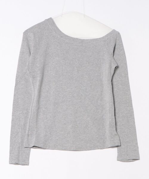 Lace Ladies(レースレディース)の「ソリッドカラー ワンショルダー 長袖 カット トップス(Tシャツ/カットソー・レディース・ブラック/ライトグレー/ホワイト/ダークグレー・FREE)」の16枚目の写真
