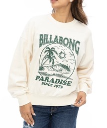 【BILLABONG/ビラボン】24AW FRESH TAKE KENDAL SWEAT/バックプリントクルーネックスウェットトレーナー