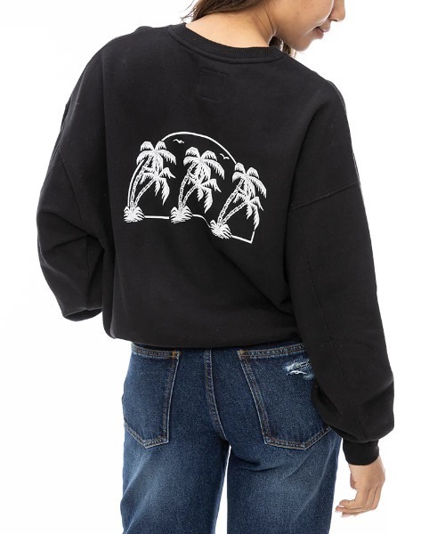 BILLABONG(ビラボン)の「【BILLABONG/ビラボン】24AW FRESH TAKE KENDAL SWEAT/バックプリントクルーネックスウェットトレーナー(スウェット・レディース・グリーン/ブラック/ホワイト・MEDIUM/LARGE)」の11枚目の写真